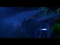 Rain and Thunderstorm Sounds on a Tin Roof at Night - Thunderstorm sounds for Sleeping