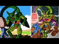 Redrawing Dragon Ball Z Art! ( Cell absorbs android 17 ) | Then and Now | Epic scene !