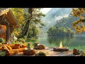 🍃 Relaxing Spring Piano Jazz Music: Cozy Porch with Gentle Sunlight in the Morning for Study, Work