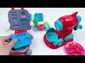 Satisfying Video l How to make Rainbow Noddles with Kitchen Play Set & Play Doh CLAY Cutting ASMR