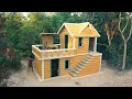 [ Full Video ] 120 Days Building Underground two-story House with Gym room & Swimming Pool