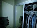 Paranormal Video. Orb caught on camera: stops in midair then changes direction.