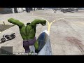 Hulk Falling off Highest Points in GTA 5 (Hulk Smash Ragdolls & Jump Fails)