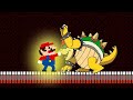 Best of Super Mario Bros but What if everything Team Mario jumps on turns to SQUARE | Game Animation