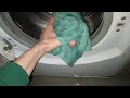 Destruction with towel a washing machine indesit