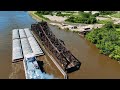 Train Hopping West From Chicago || Barge Too Close?