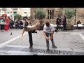 Street performers dance to windows error remix