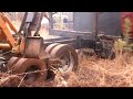 Stuck log truck
