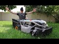 MOWRATOR - The Remote Controlled Electric Lawn Mower! Cool!