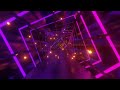 Square Shaped Blue Purple VJ Seamless Loop Tunnel | Animation Background | Video Only (1080 HD)