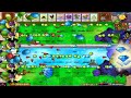 Plants vs Zombies | Mini Game | 99 Threepeater vs Gargantuar
