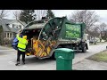 Waste Management Mack LEU CNG McNeilus Rear Loader Garbage Truck Packing Manual Recycling
