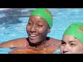 Synchronized Swimmers Try To Keep Up With Water Polo Players | SELF