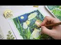 Studio Ghibli Painting / Relaxing Painting Video / Arrietty / Gouache Painting Process / Tutorial 🌿