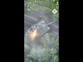 Ukrainian forces track and destroy lone Russian tank
