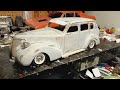 my custom large scale 1939 Chevy master deluxe body is taking shape happy modeling everyone