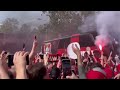 Xabi Alonso and Leverkusen celebrating Bundesliga title win