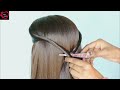 Open Hairstyle For Party And Wedding || Front Hairstyle For Long Hair || Saree Hairstyle ||