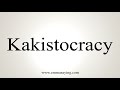 How To Say Kakistocracy