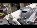 40HP Yamaha Outboard Unboxing