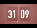 50 Minutes Countdown Timer Flip Clock 🎵 / +Ambient🧘‍♀️+ Bells🔔