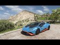 Forza Horizon 5 - 1200HP Twin Turbo Anti-Lag Lamborghini Huracán STO | Thrustmaster T300RS gameplay