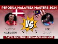 Lee zii jia vs victor axelson Pre Match Analysis final Malaysia masters 2024 : Mal vs Den