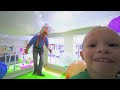 Blippi Rides a Swing in an Indoor Playground! | 3 HOURS OF BLIPPI TOYS!