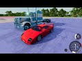 ЛЕСТНИЦА СМЕРТИ! СПУСК С ОГРОМНОЙ ЛЕСТНИЦЫ НА МАШИНАХ В BeamNG.drive