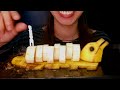 SHRIMP PASTA MUKBANG ASMR BANANA | MYRADEL HU