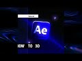 FULL 3D Animation in After Effects | Workflow