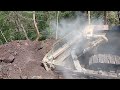 #buldozer ROCK REMOVAL ON THE cliff #bulldozer #caterpillar #heavyequipment #work #global #dozer