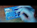Scratching a New $1.00 Crossword Express California lottery ticket.