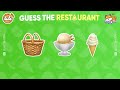 Guess the Fast Food Restaurant by Emoji? 🍔 Emoji Quiz