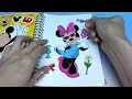 [ToysASMR] Decorate With Sticker Book Dress Up Disney Minnie Mouse, Mickey Mouse, Daisy,Donald,Goofy