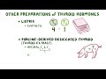 Hypothyroidism treatment medications ~pharmacology~