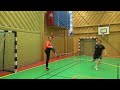 Handball Drills wing players 4