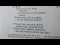 Psalms 148 A Call For The Universe To Praise God