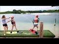 Mark Cressler's first time cable wakeboarding