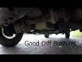Hummer H3 - Bad Front diff bushing vs Good bushing - Clunking noise!