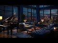 Rainy Night Piano | Relaxing Cityscape Ambiance with Soothing Rain Sounds | Piano Music for Sleeping