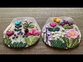 〈花畑にお客さん〉小さなハギレで楽しく手縫いで作る3Dがま口♡
