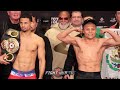 Rolly Romero & Pitbull Cruz SEPARATED BY SECURITY - heated full weigh in & face off video!