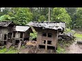 Heavy rain in remote Indonesian villages||thunder and strong winds||time to sleep