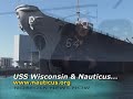 The USS Wisconsin getting 
