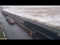 1C72 0803 London Paddington - Penzance - Storm Babet - Dawlish Sea Wall