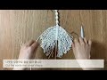 DIY | macrame leaves wall hanging | 마크라메 나뭇잎 월 행잉