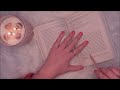 INAUDIBLE READING ASMR | clicky mouth sounds, breathy whispers, flickering candlelight