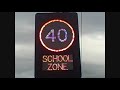 40kmph sign - school zone  - Tasmania