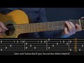 Misty Mountains Cold - The Hobbit (Simple Guitar Tab)